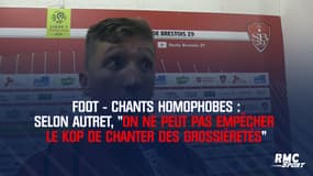 Foot-chants homophobes : Autret ne peut "pas empêcher le kop de chanter des grossièretés"