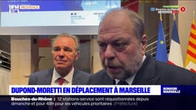 Éric Dupond-Moretti à Marseille pour la signature de deux conventions
