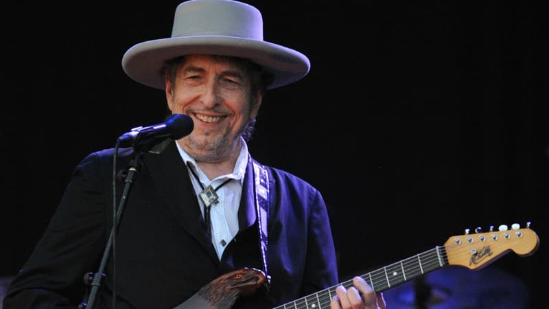 Bob Dylan sur scène aux Vieilles Charrues en 2012 