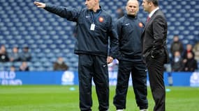 Patrice Lagisquet avec le staff