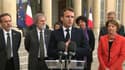 Emmanuel Macron le 6 mai 2019 devant l'Élysée, pour des annonces sur la protection de la biodiversité.