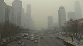 La ville de Pékin sous son brouillard de pollution (photo d'illustration).