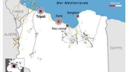 RAID AÉRIENS DE L'OTAN SUR SYRTE ET TRIPOLI EN LIBYE