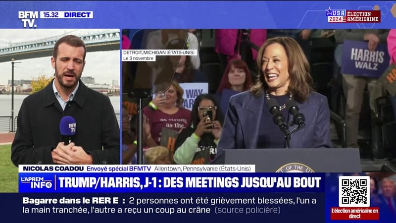 Allentown, Pittsburgh, Philadelphie: pour le dernier jour de campagne, Kamala Harris enchaîne trois meetings en Pennsyvalnie