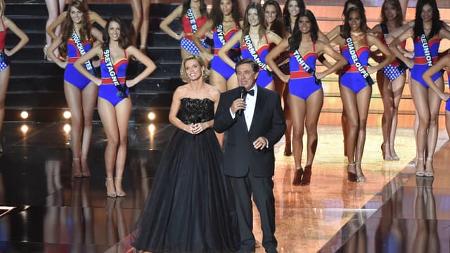 Sylvie Tellier lors du concours Miss France