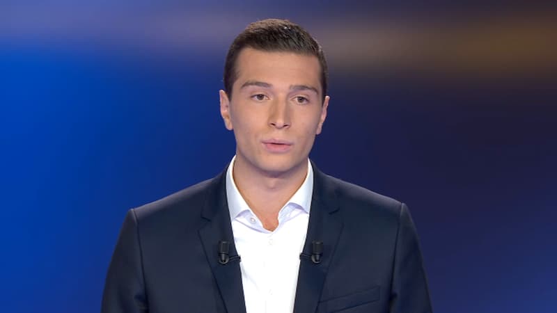 Jordan Bardella (RN) lors de notre "Utime débat".