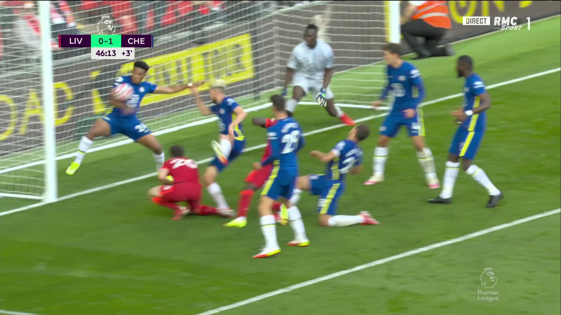 Le ballon a bien touché le bras de Reece James lors de Liverpool-Chelsea