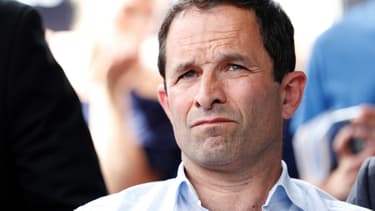 Benoît Hamon le 29 mai 2018 à Sotteville-les-Rouen.