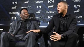 Pelé et Kylian Mbappé