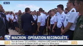 Macron en opération de reconquête des militaires à Istres