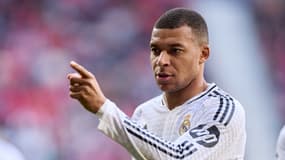 Kylian Mbappé lors d'un match du Real Madrid, le 15 février 2025