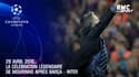 28 avril 2010... La célébration légendaire de Mourinho après Barça - Inter