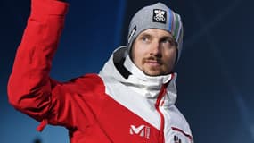 Le skieur autrichien Marcel Hirscher lors de JO d'hiver de Pyeongchang (Corée du Sud), le 18 février 2018
