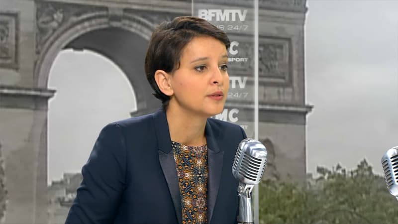 Najat Vallaud-Belkacem au micro de Jean-Jacques Bourdin le 31/05/2016.