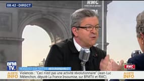 Mélenchon: "Vous croyez que tout le monde devrait être là à regarder les fils à papa péter les vitrines de McDo?"
