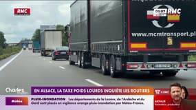 En Alsace, la taxe poids lourds inquiète les routiers 