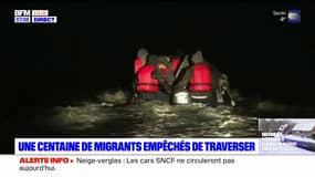 Pas-de-Calais: un centaine de migrants empêchés de prendre la mer à Sangatte