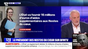 15 millions d'aides gouvernementales supplémentaires pour les Restos du cœur: une somme pas suffisante, affirme le président de l'association, Patrice Douret