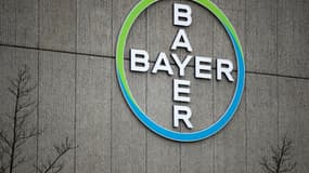 Le logo du géant pharmaceutique Bayer au siège du groupe à Berlin, le 20 mars 2019 (photo d'illustration).