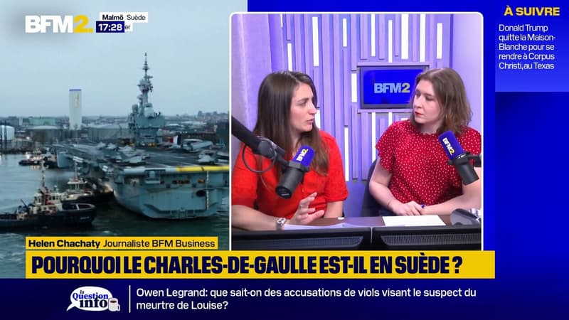 Pourquoi le porte-avions Charles de Gaulle est en Suède ? Helen Chachaty, journaliste défense à BFM Business répond
