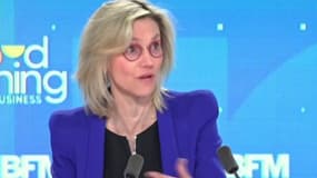 Agnès Pannier-Runacher sur le plateau de Good Morning Business le 16 mai 2023