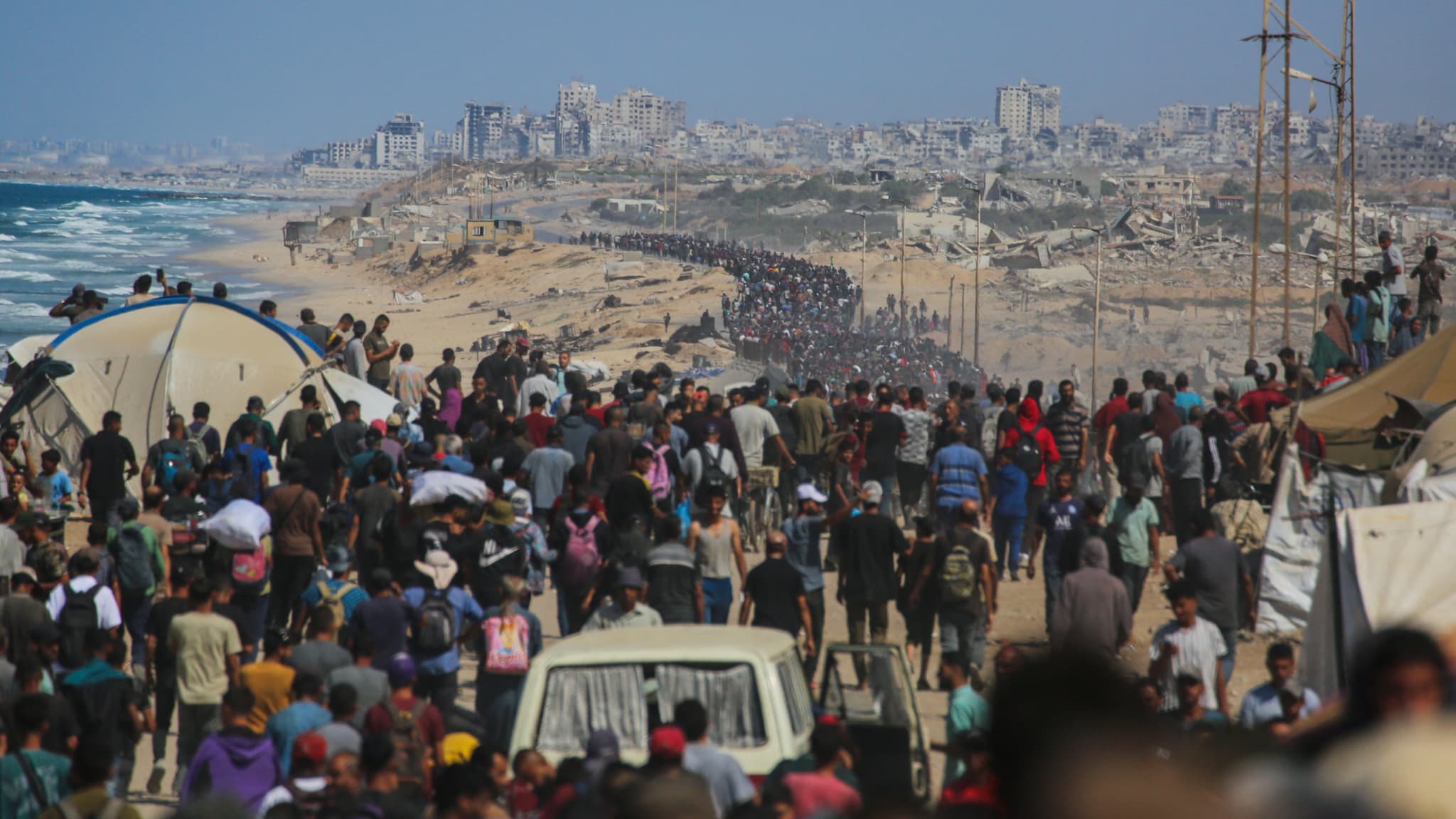 GUERRE À GAZA: LA DÉFENSE CIVILE ANNONCE LE RETOUR D'ENVIRON 200.000 PERSONNES DANS LE NORD