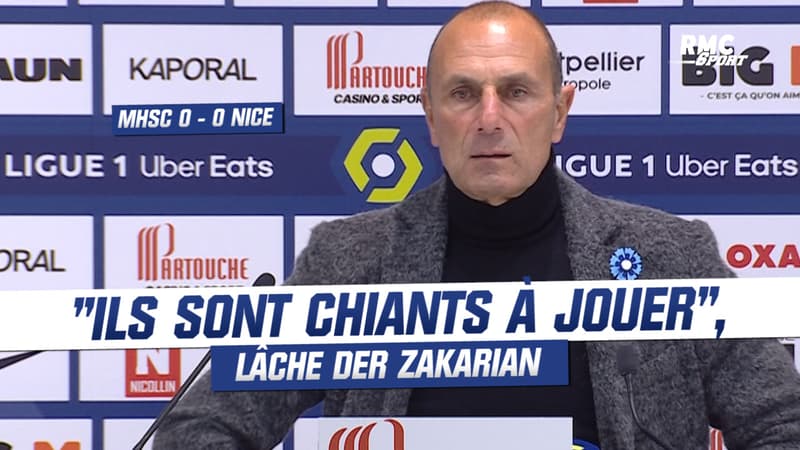 Montpellier 0-0 Nice : "Ils sont chiants à jouer"; lâche Der Zakarian