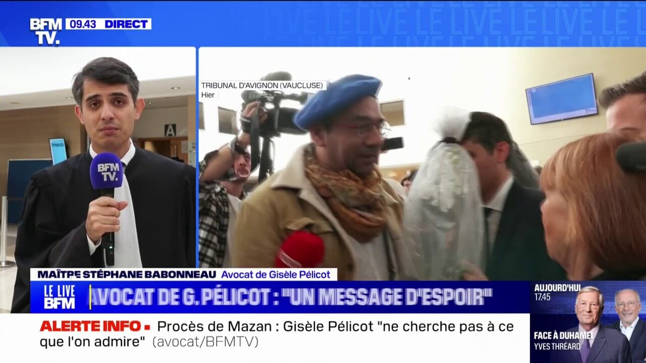 Procès de Mazan Gisèle Pelicot "a souhaité donner un message d'espoir