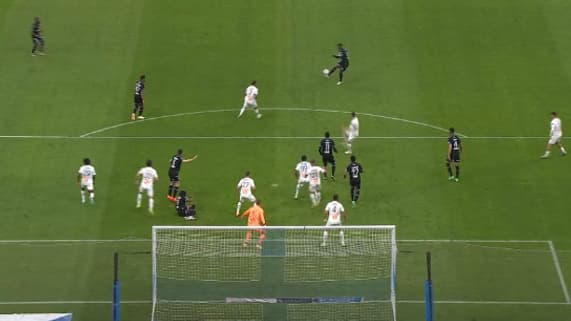 Le but de Touré au Vélodrome avec Auxerre, 30 avril 2023