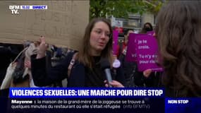 "Il faut montrer qu'on est nombreux et nombreuses à vouloir que ça change": une manifestante explique pourquoi elle a rejoint le cortège contre les violences sexuelles