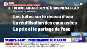 Emmanuel Macron à Savines-Le-Lac: les orientations du "plan eau" qui va être dévoilé