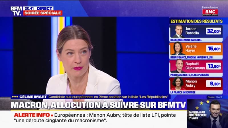 Céline Imart, candidate aux Européennes en deuxième position sur la liste LR: 
