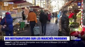 Paris: des stands pour les restaurateurs sur les marchés