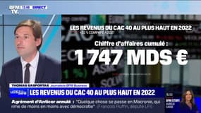 Les revenus du CAC 40 au plus haut en 2022 