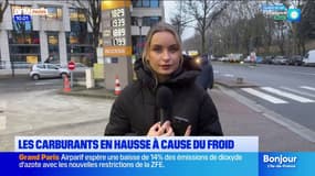 Paris: les carburants en hausse à cause du froid