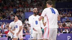 Les handballeurs français en août 2024 aux Jeux olympiques