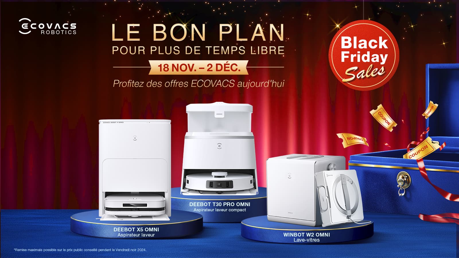 Ecovacs propose des promotions que personne n’avait vu venir pendant le Black Friday