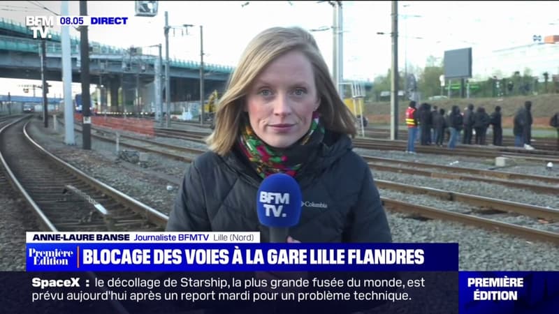 Retraites: blocage en cours des voies à la gare de Lille-Flandres