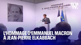 L'intégralité de l'hommage d'Emmanuel Macron à Jean-Pierre Elkabbach 