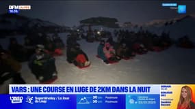 Vars: une course en luge de 2km de nuit