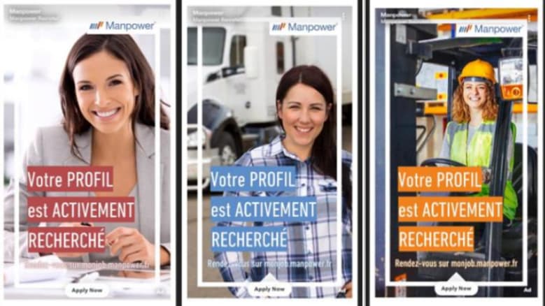 La campagne de Manpower sur Snapchat La campagne de Manpower sur Snapchat