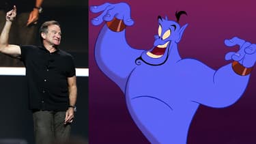 Robin Williams fait la voix du génie dans le Aladdin de Disney