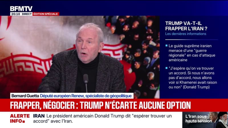 Tensions Iran/États-Unis: "Je ne crois pas beaucoup au risque d'embrasement régional", explique Bernard Guetta, député européen Renew