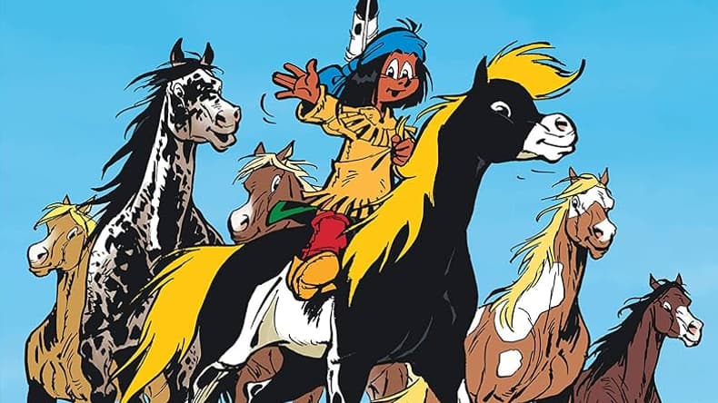 La couverture du premier tome de "Yakari" de Derib et Job La couverture du premier tome de "Yakari" de Derib et Job