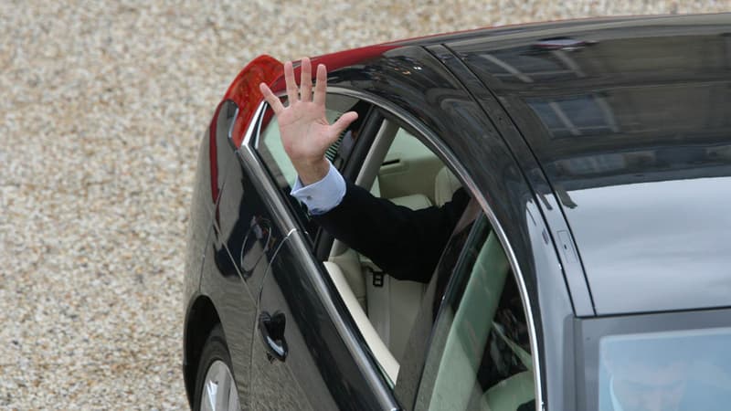 Jacques Chirac, lors de son départ de l'Elysée en 2007.