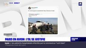 Lyon - Paris en avion: l'Olympique Lyonnais répond aux critiques