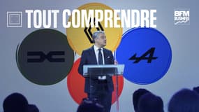 Luca De Meo directeur général de Renault le 8 novembre 2022 à Paris lors d'un capital market day du groupe