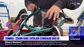 Internationaux de Strasbourg: dans les coulisses de l'atelier de cordage des raquettes