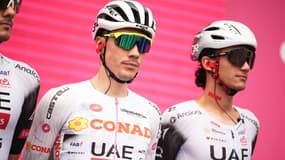 Juan Ayuso et Isaac Del Toro le 18 mai 2025 en Italie
