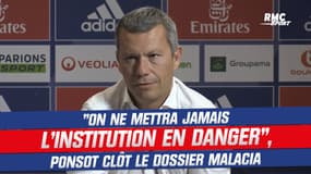 OL : "On ne mettra jamais l'institution en danger pour un joueur", Ponsot clôt le dossier Malacia